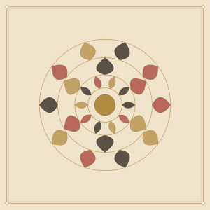 Blason peint